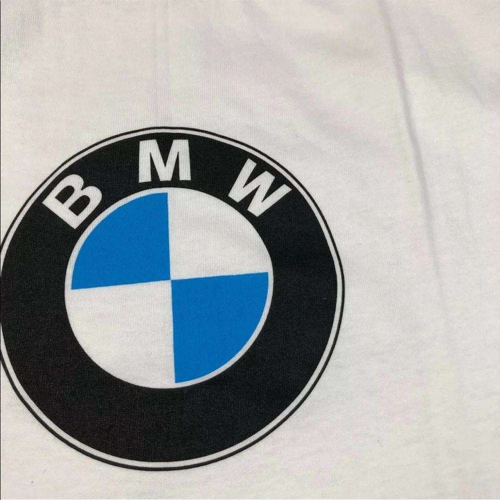Vintage 90s BMW Lifestyle White Made USA Logo T Shirt